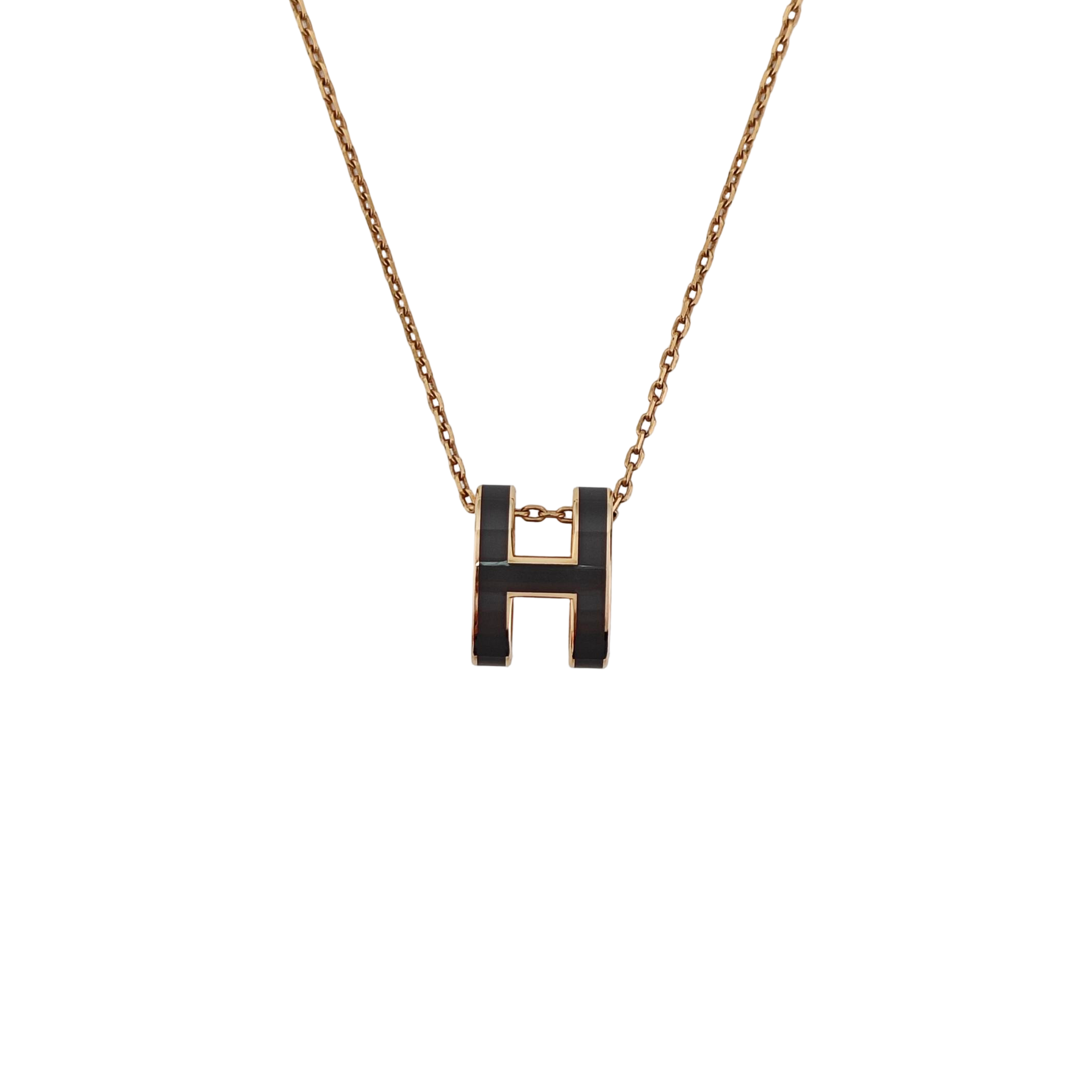 Pop H Metal Rose Gold Necklace