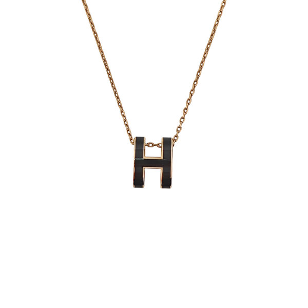 Pop H Metal Rose Gold Necklace