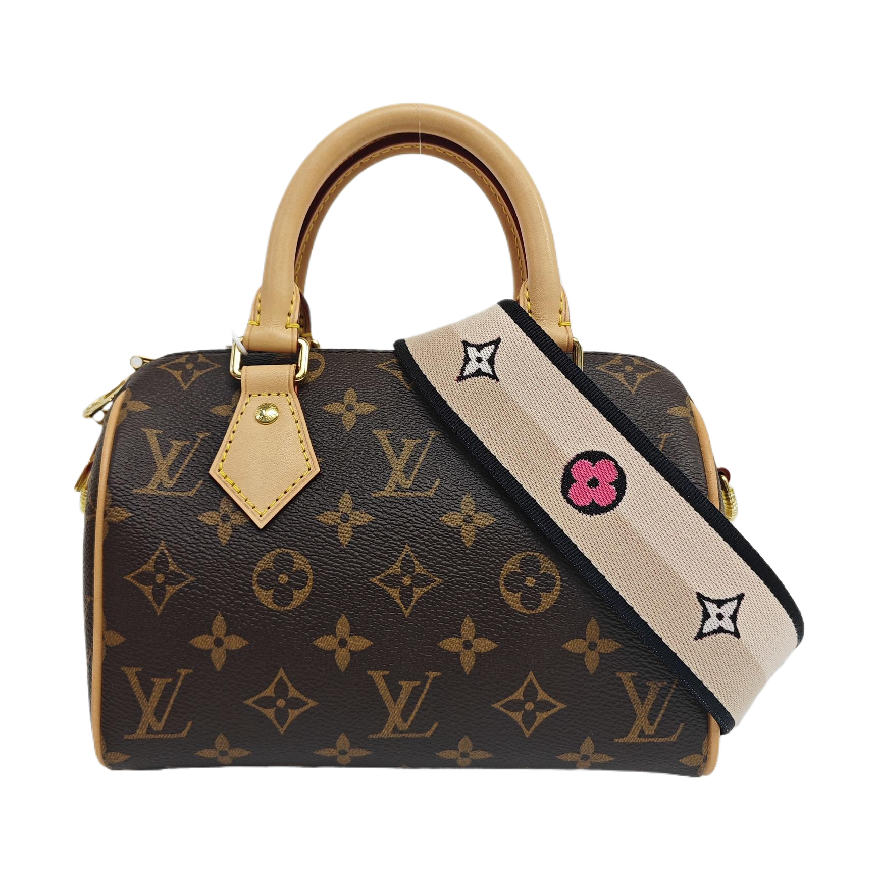 SPEEDY 20 Monogram Coated Canvas Brown
