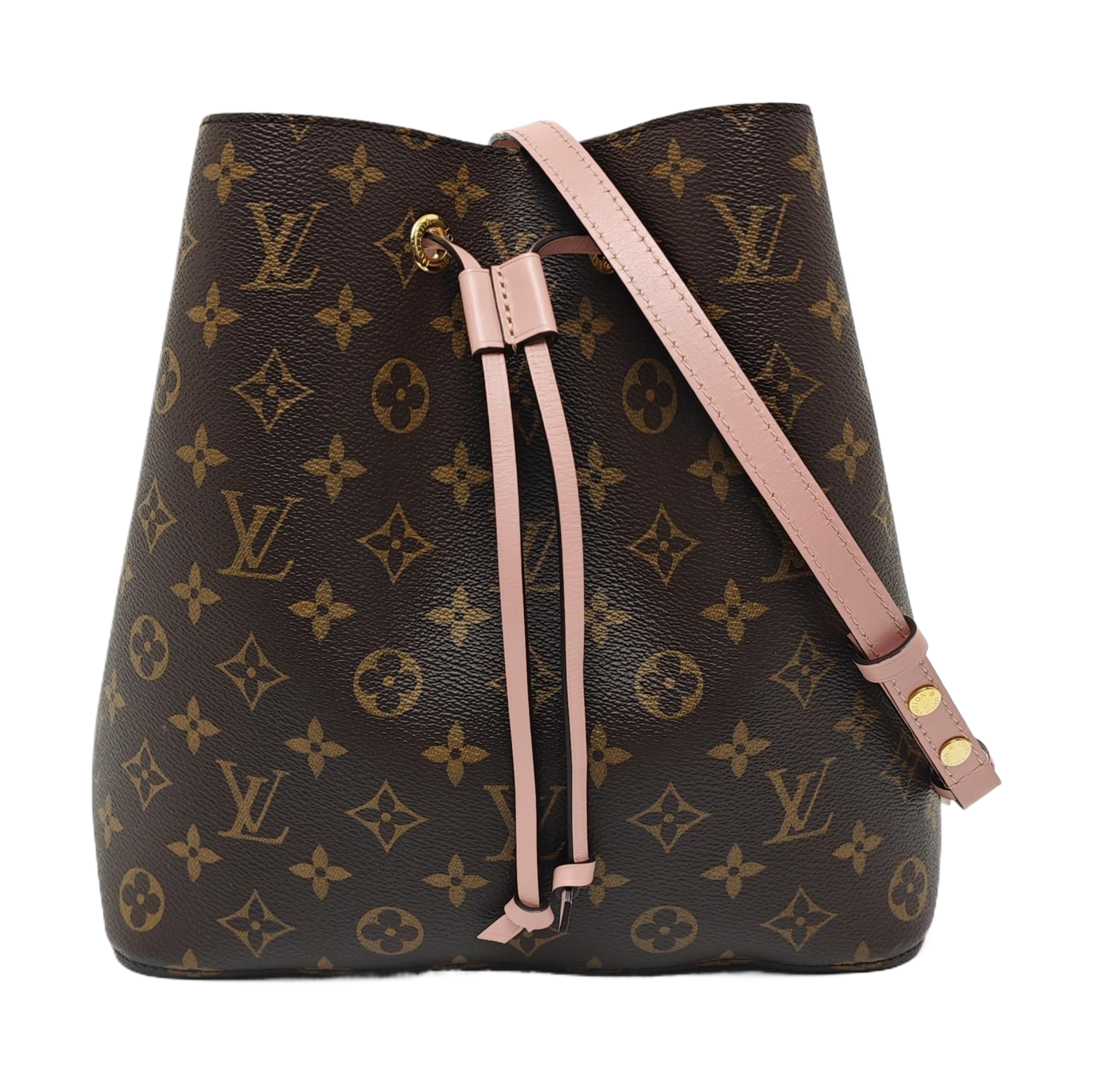 NÉONOÉ MM Monogram Coated Canvas Brown