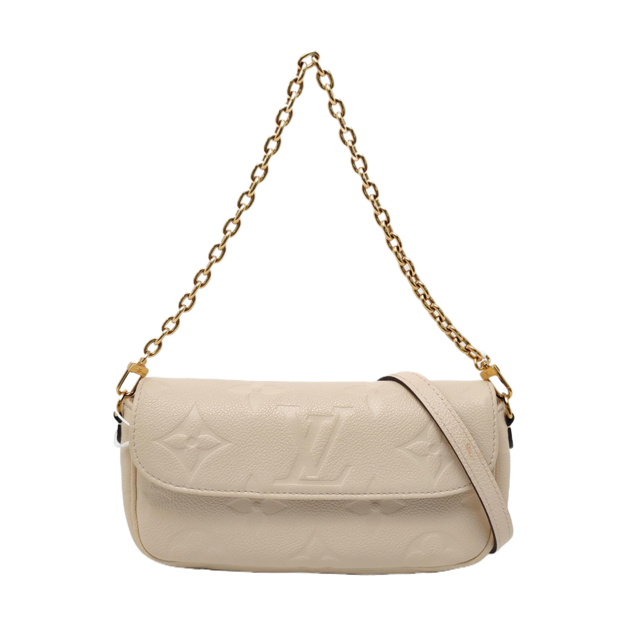 IVY Monogram Calfskin Beige