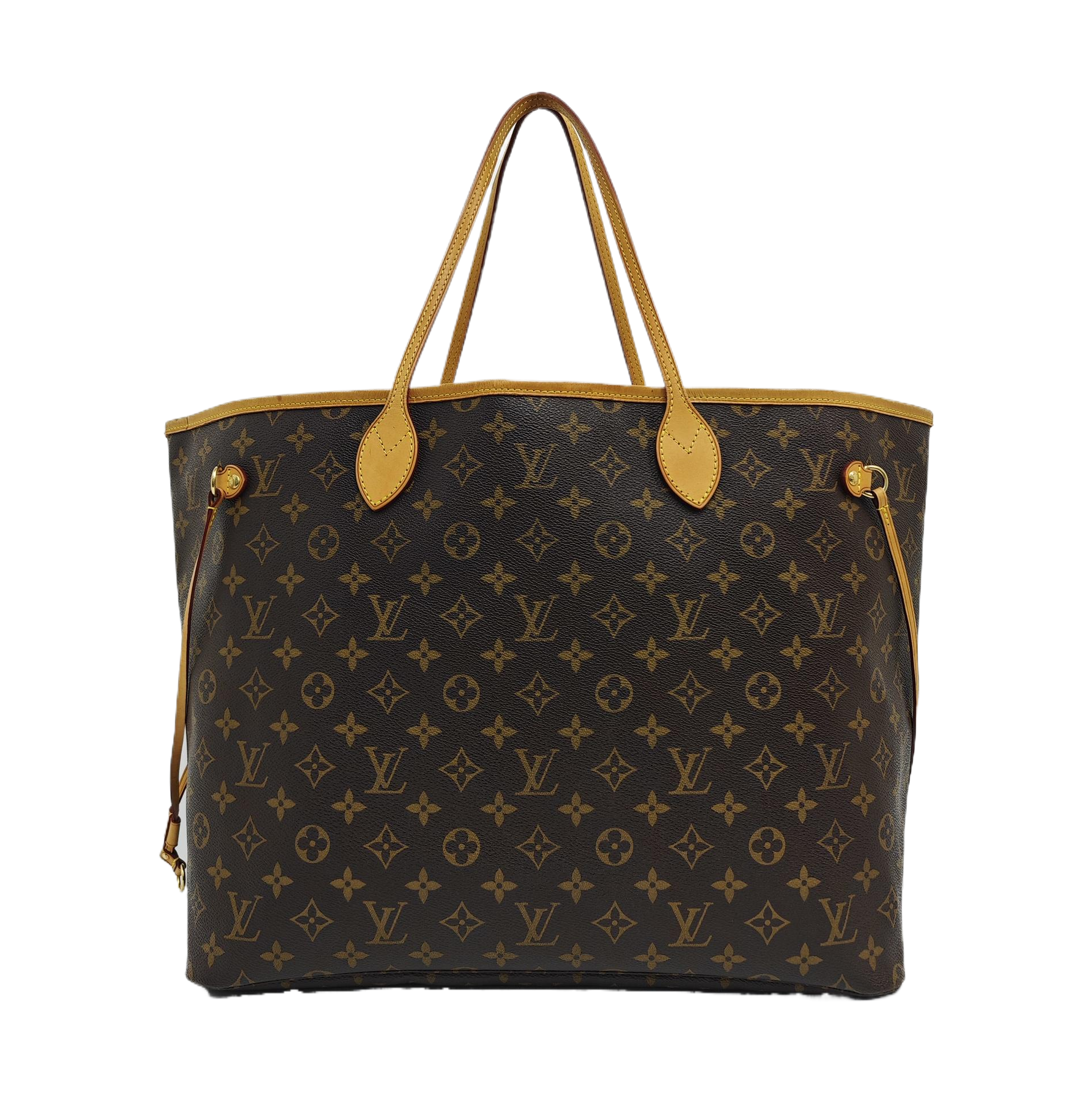 NEVERFULL GM Monogram Coated Canvas Brown