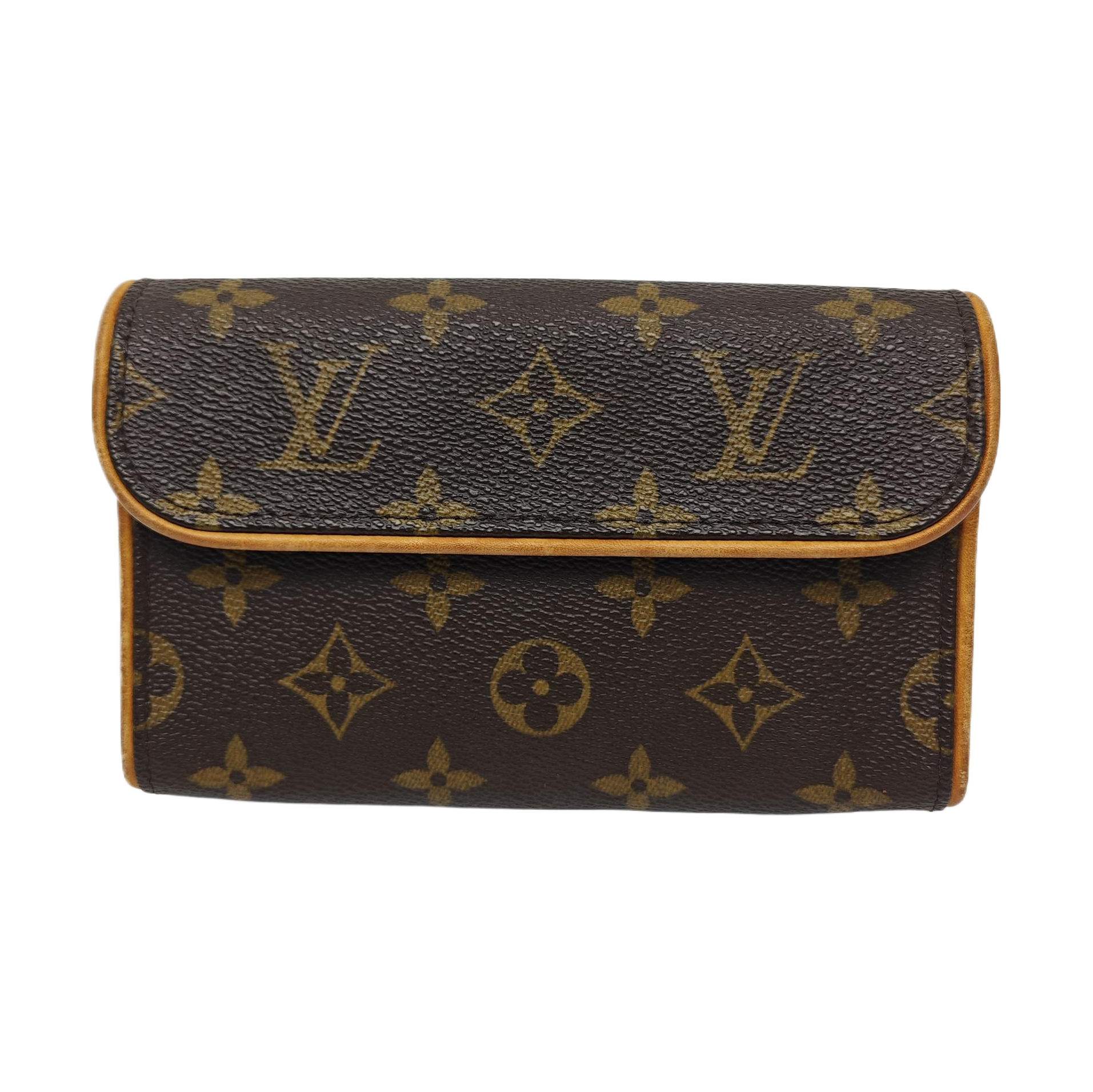 FLORENTINE Monogram Coated Canvas Brown