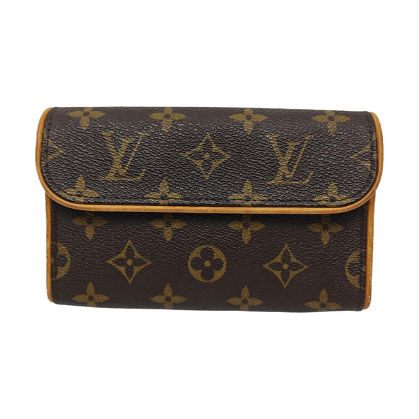 FLORENTINE Monogram Coated Canvas Brown