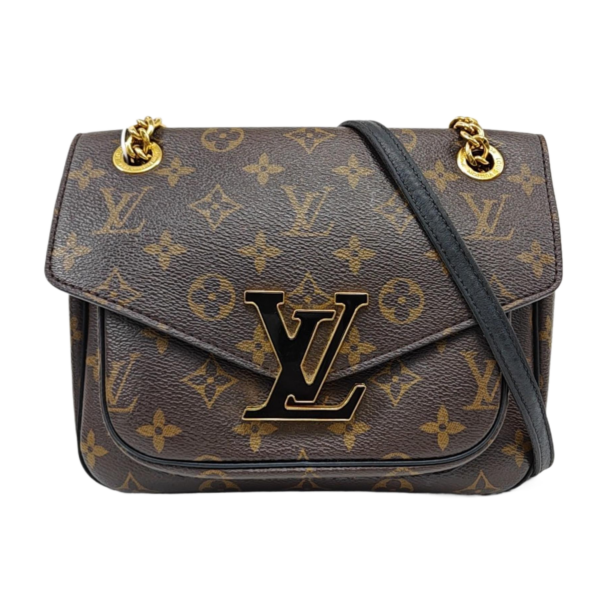 PASSY Monogram Coated Canvas Brown