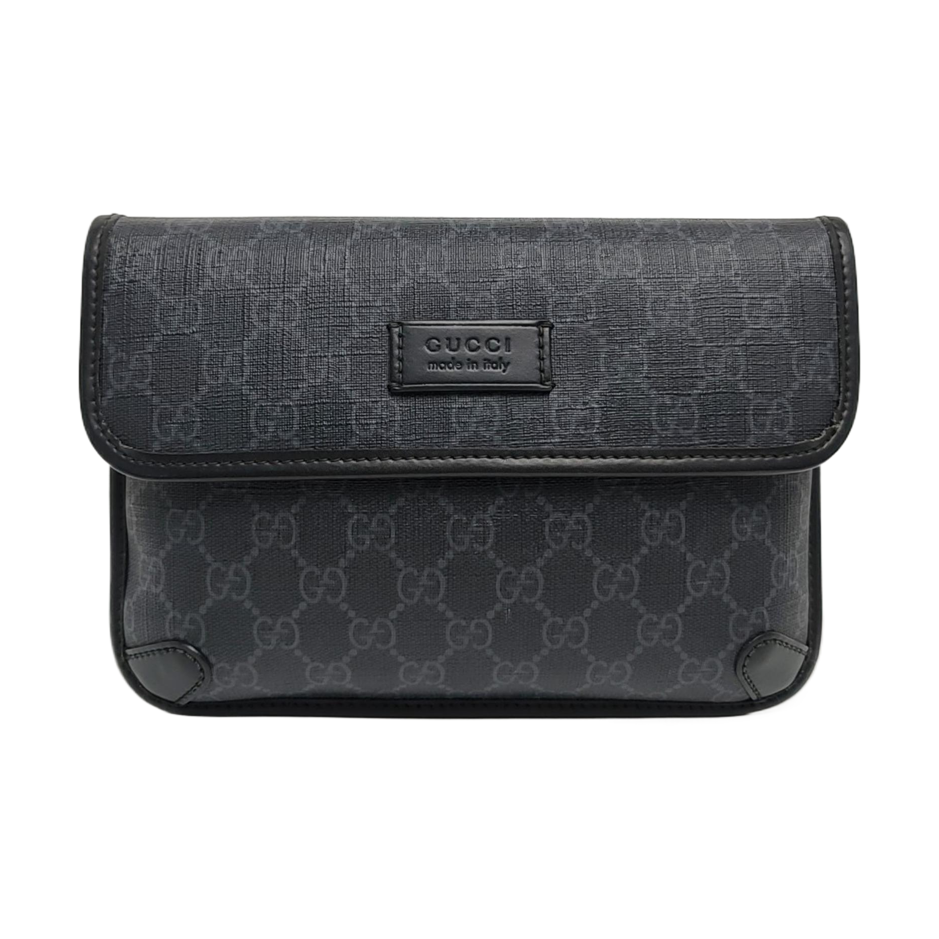 Neo Vintage Monogram Coated Canvas Black