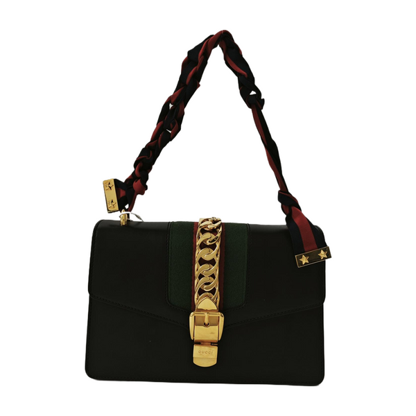 Sylvie Small Calfskin Black