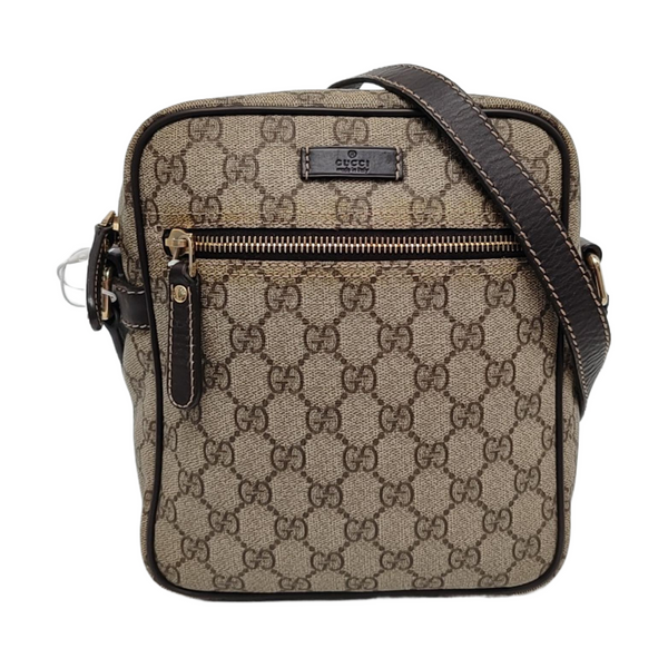 Monogram Coated Canvas Shoulder Bag Brown