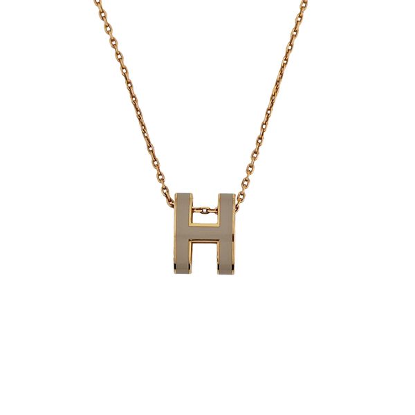 Pop H Metal Rose Gold Necklace
