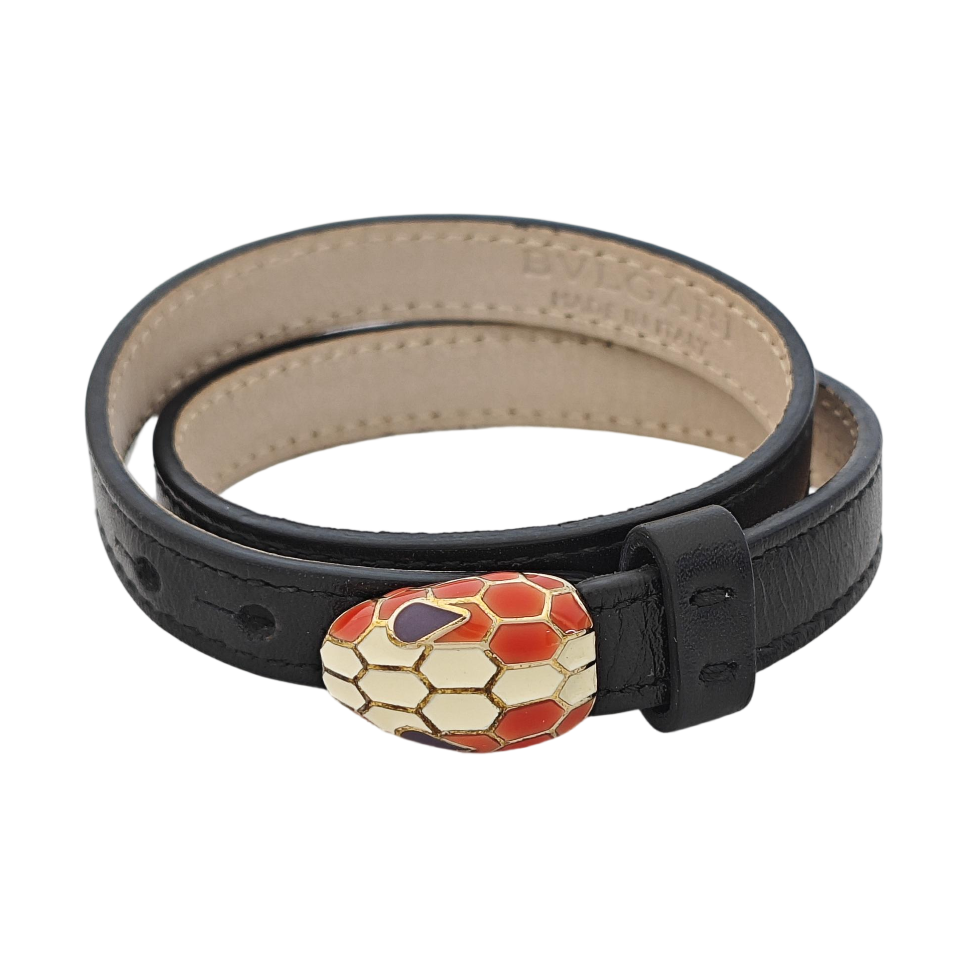 SERPENTI Brass Black Bracelet