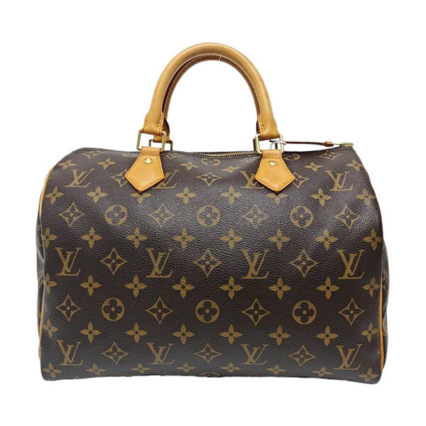SPEEDY 30 Monogram Coated Canvas Brown