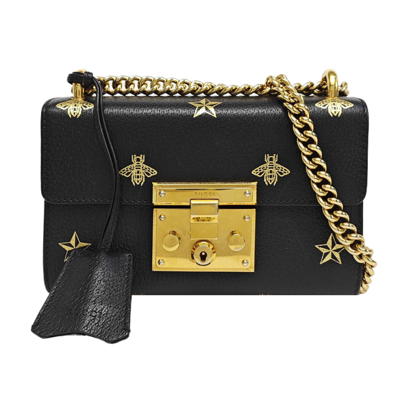 Padlock Small Calfskin Black