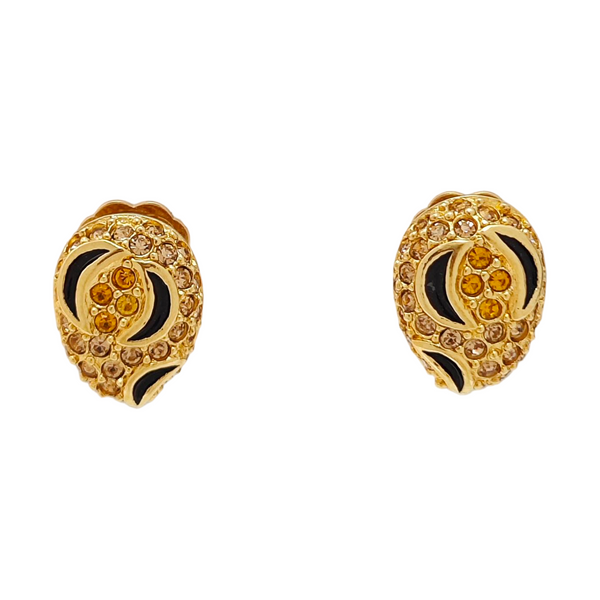 Metal Gold Clip On Earrings