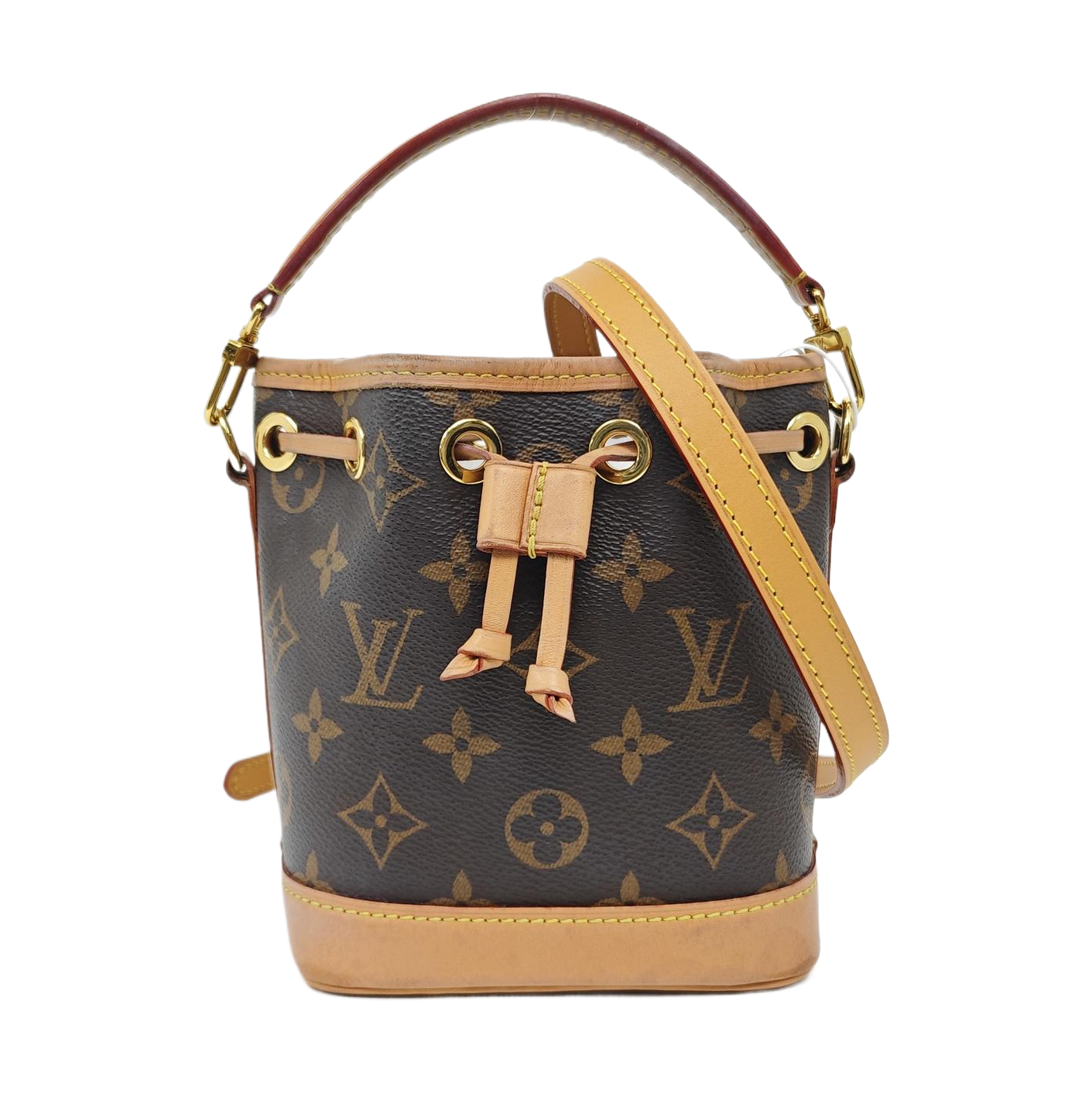 NOÉ Nano Monogram Coated Canvas Brown
