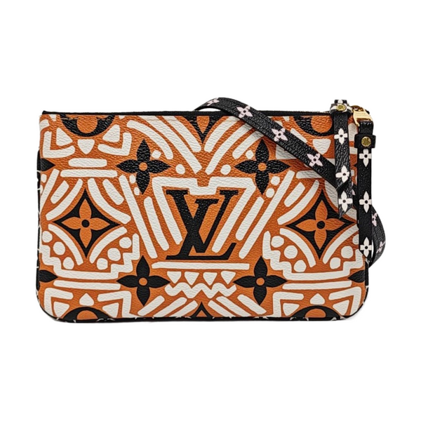 DOUBLE ZIP Coated Canvas Multicolor