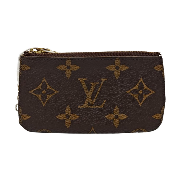 Monogram Coated Canvas Key Pouch Brown