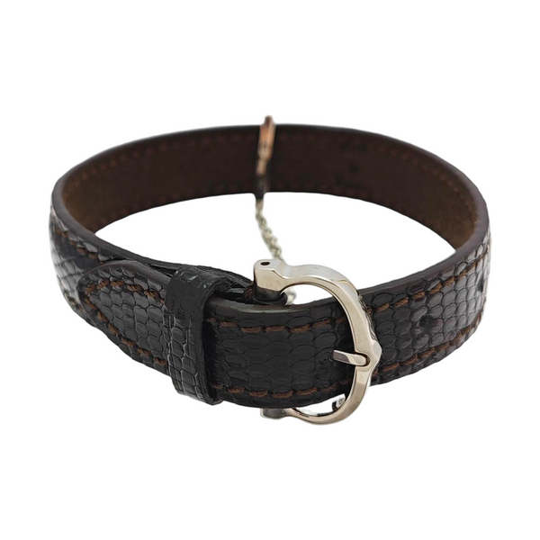 Leather Black Bangle