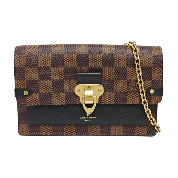 VAVIN Damier Ebene Coated Canvas Brown