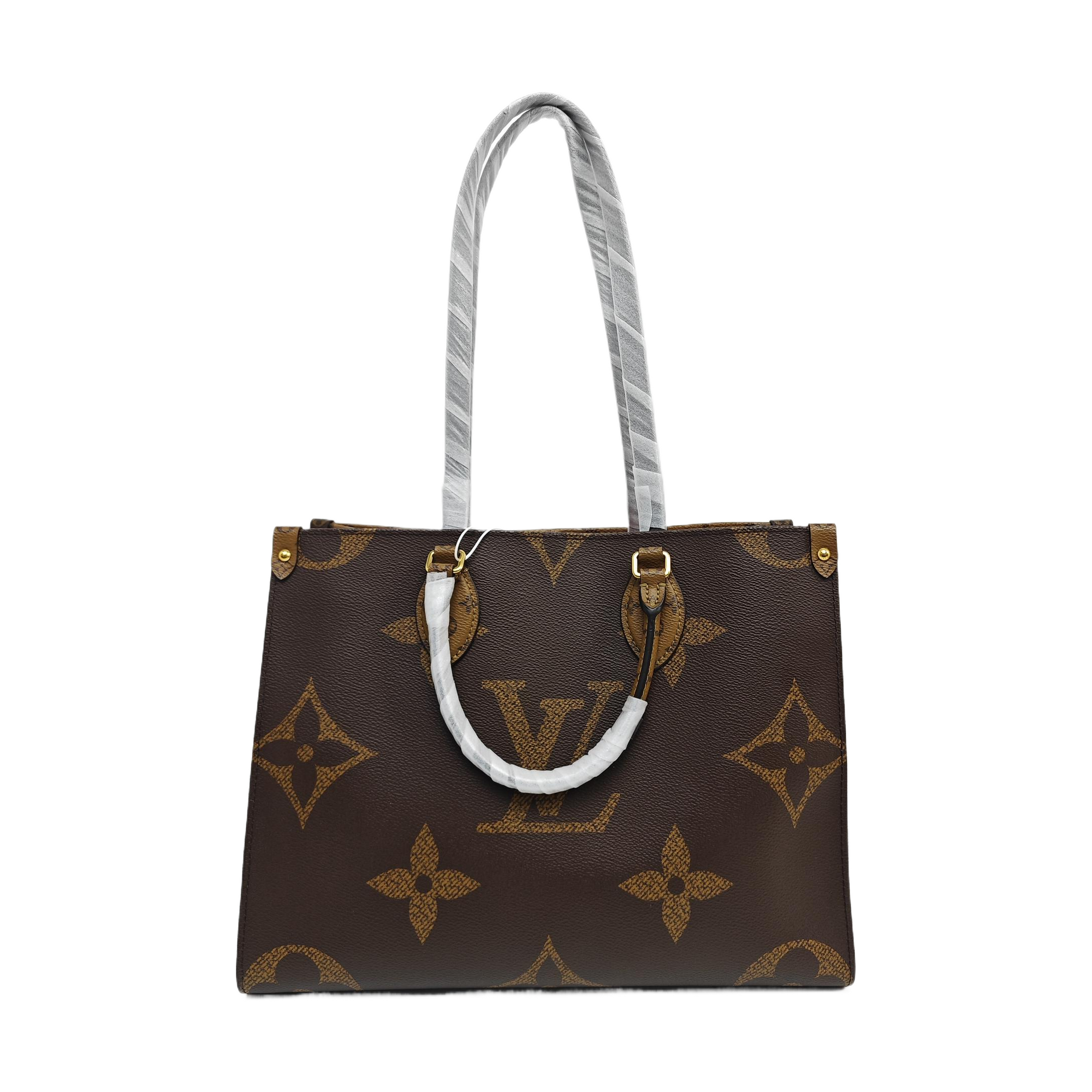 ONTHEGO MM Monogram Coated Canvas Brown