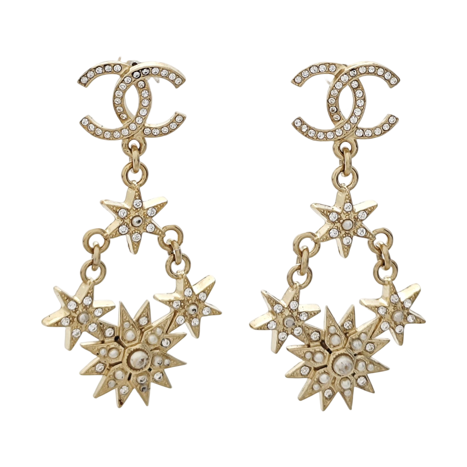 Metal Gold Stud Earrings