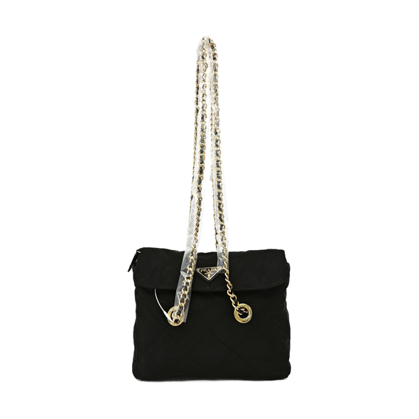 Nylon Quilted Nylon Black