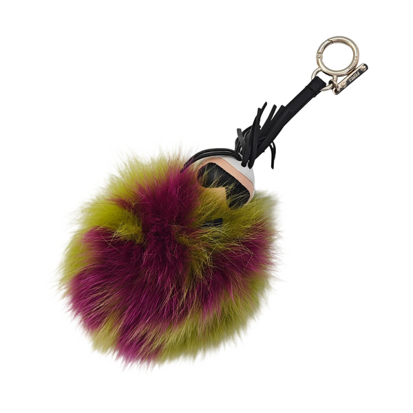 Fabric Bag Charm Multicolor