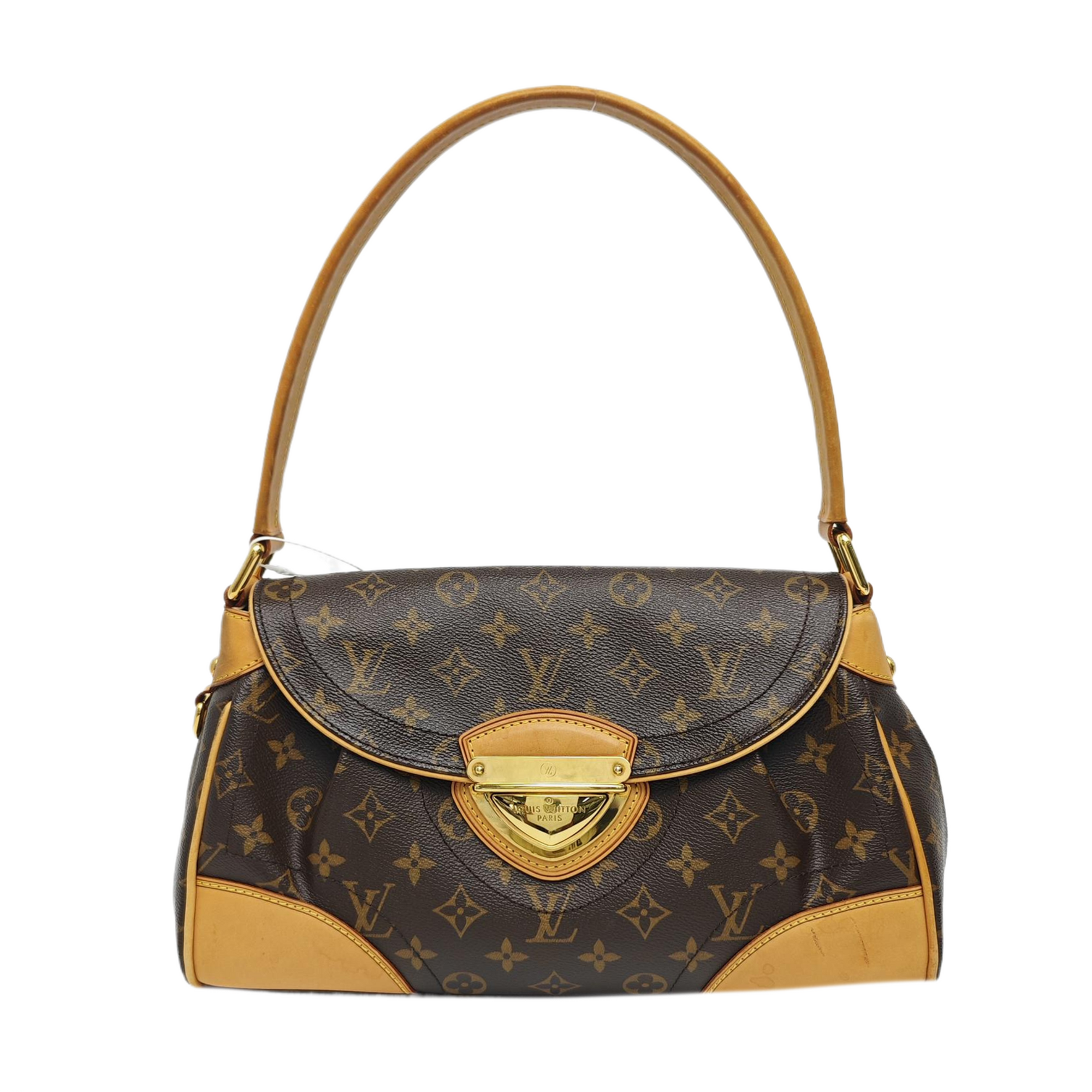 BEVERLY MM Monogram Coated Canvas Brown