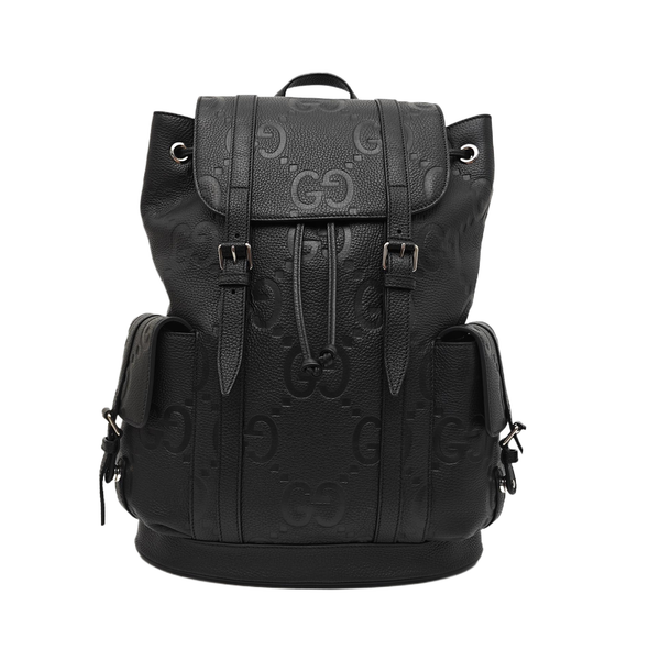 Monogram Calfskin Backpack Large Black