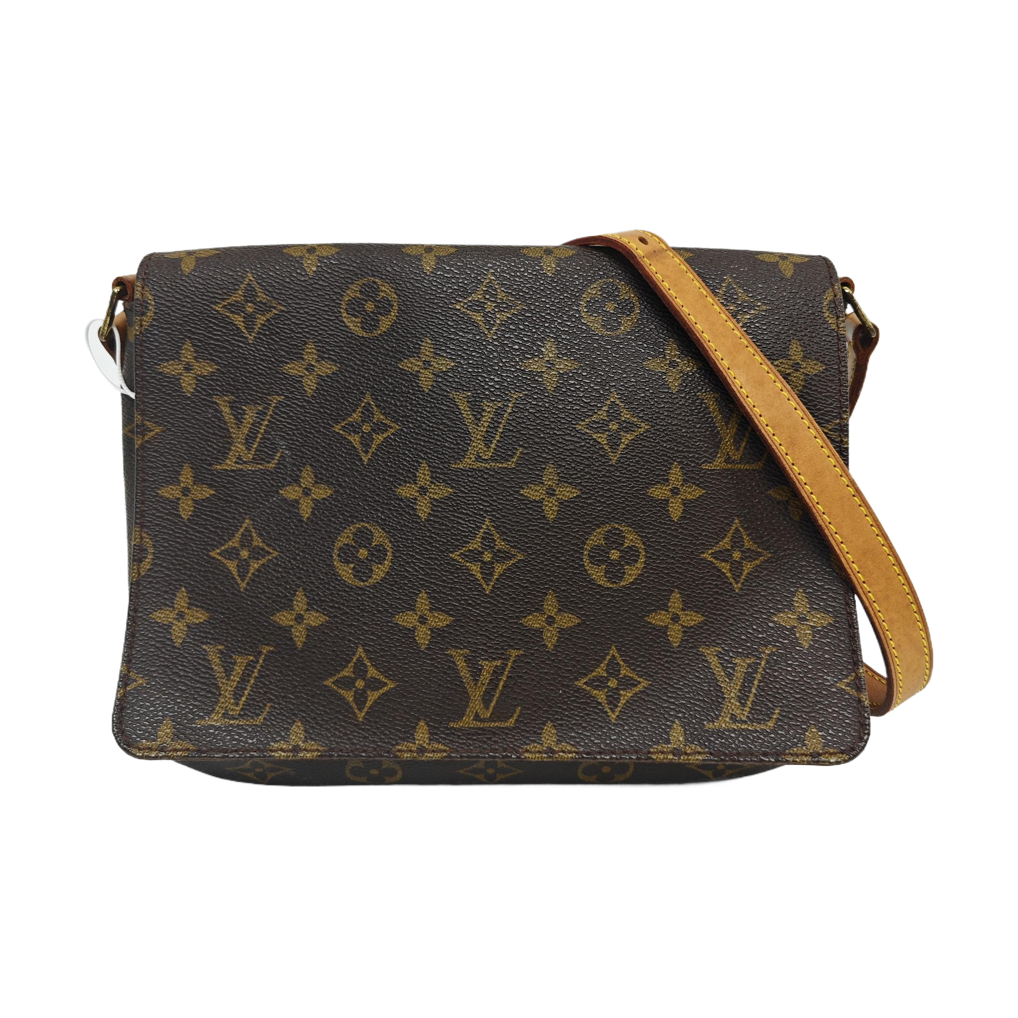 MUSETTE TANGO Monogram Coated Canvas Brown