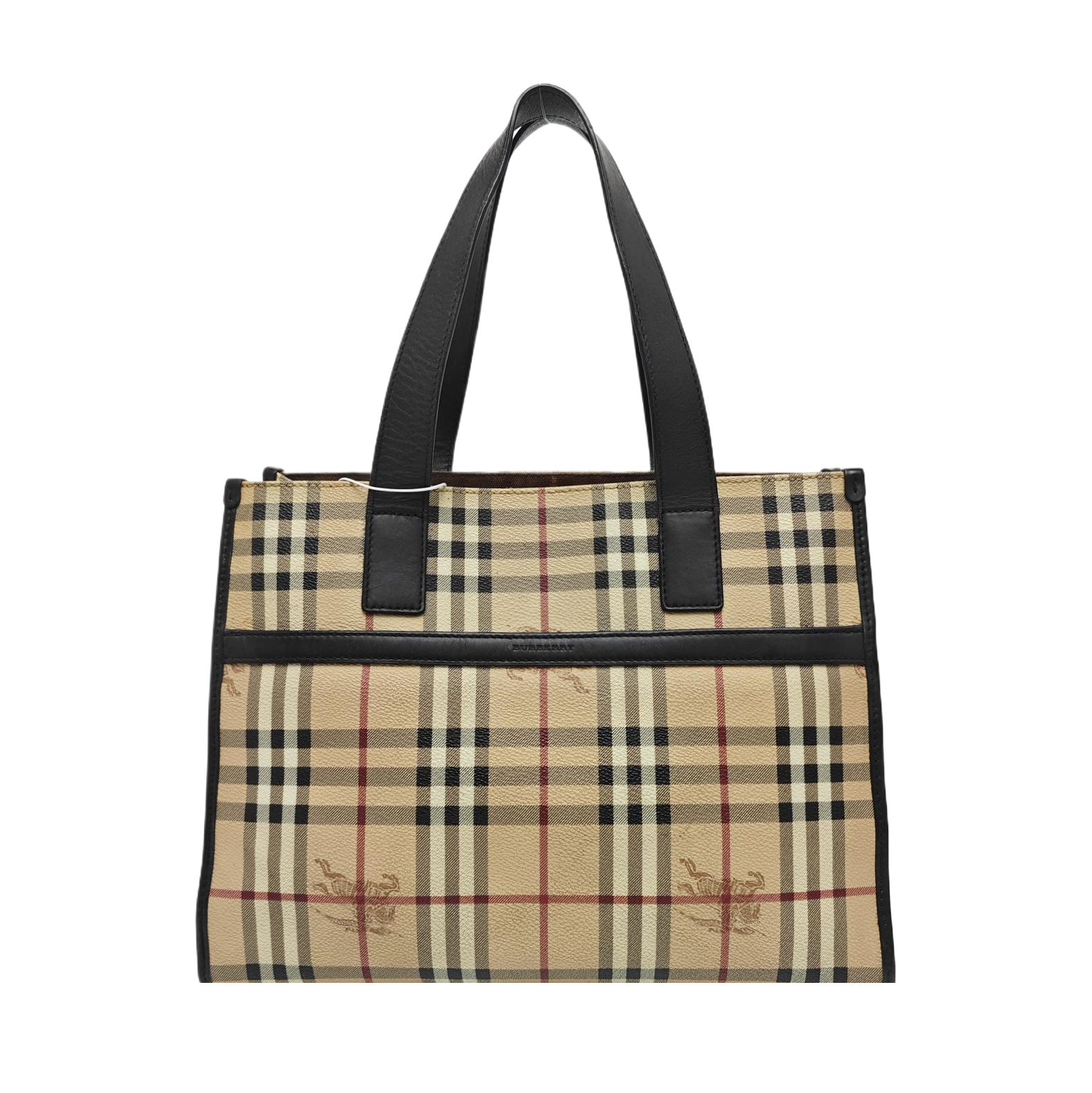 Coated Canvas Tote Bag Beige