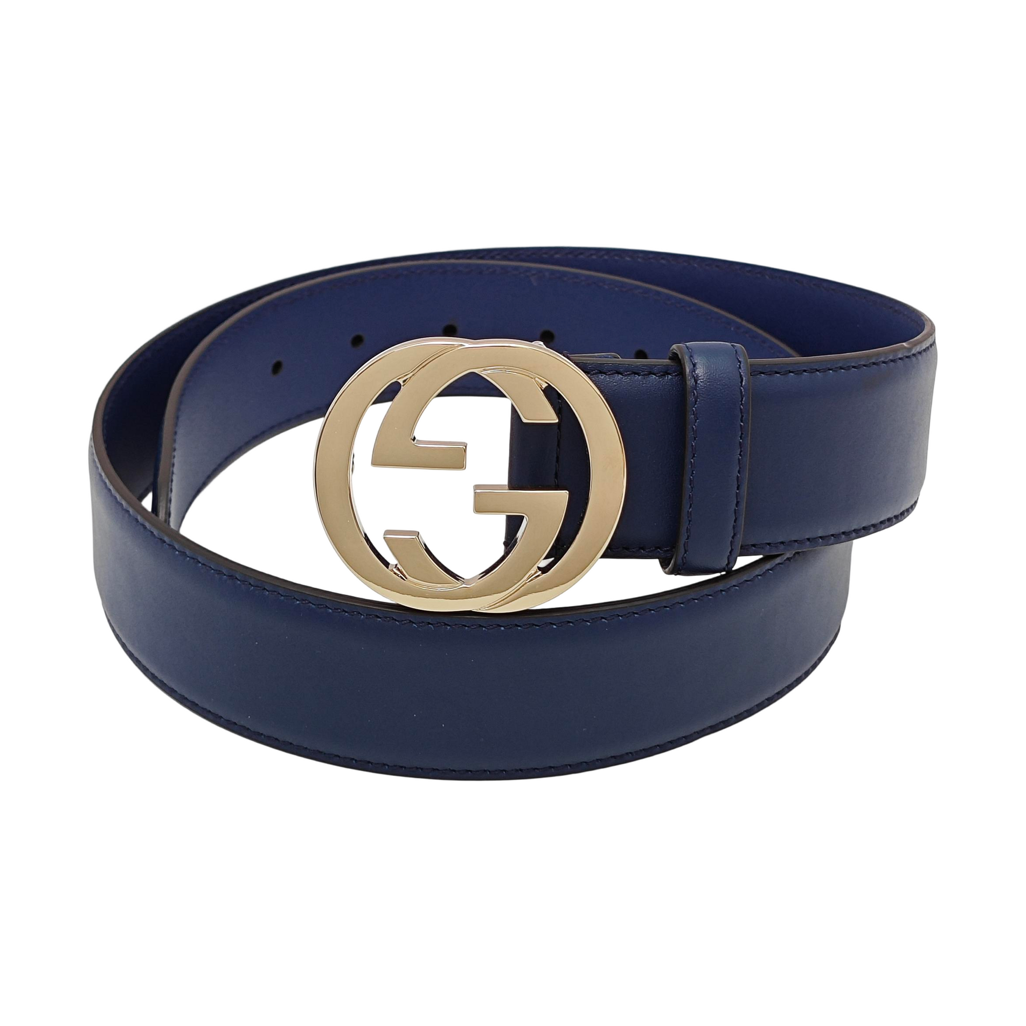 Leather Belt Blue