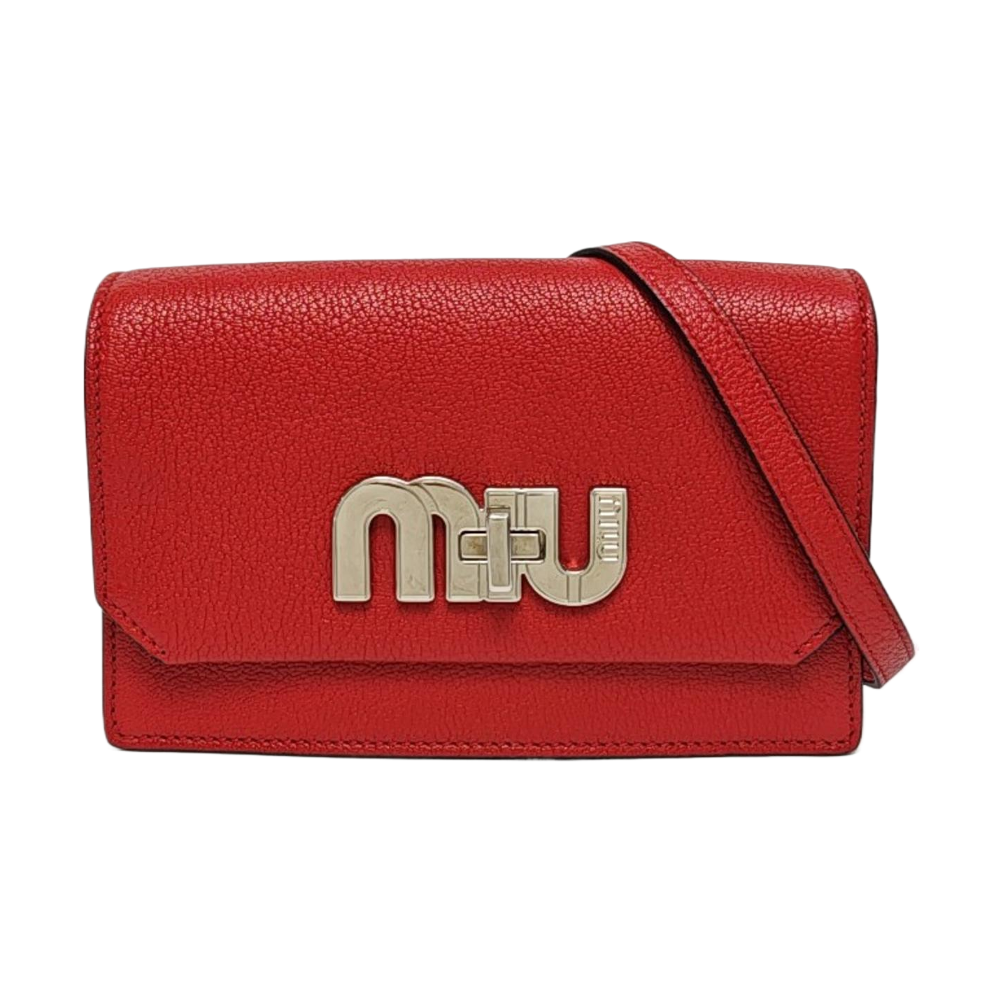 Calfskin Shoulder Bag Red