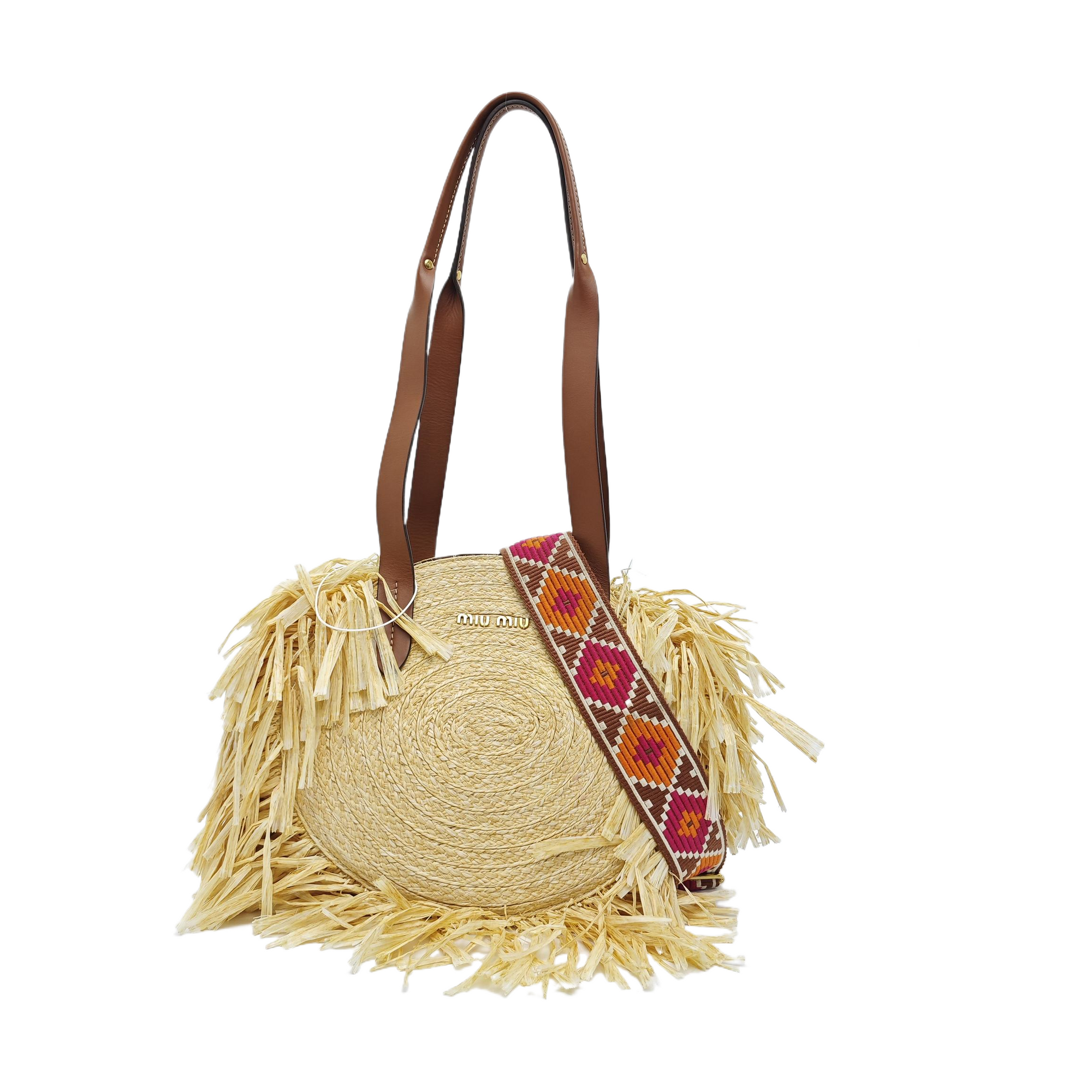 Straw Tote Bag Beige