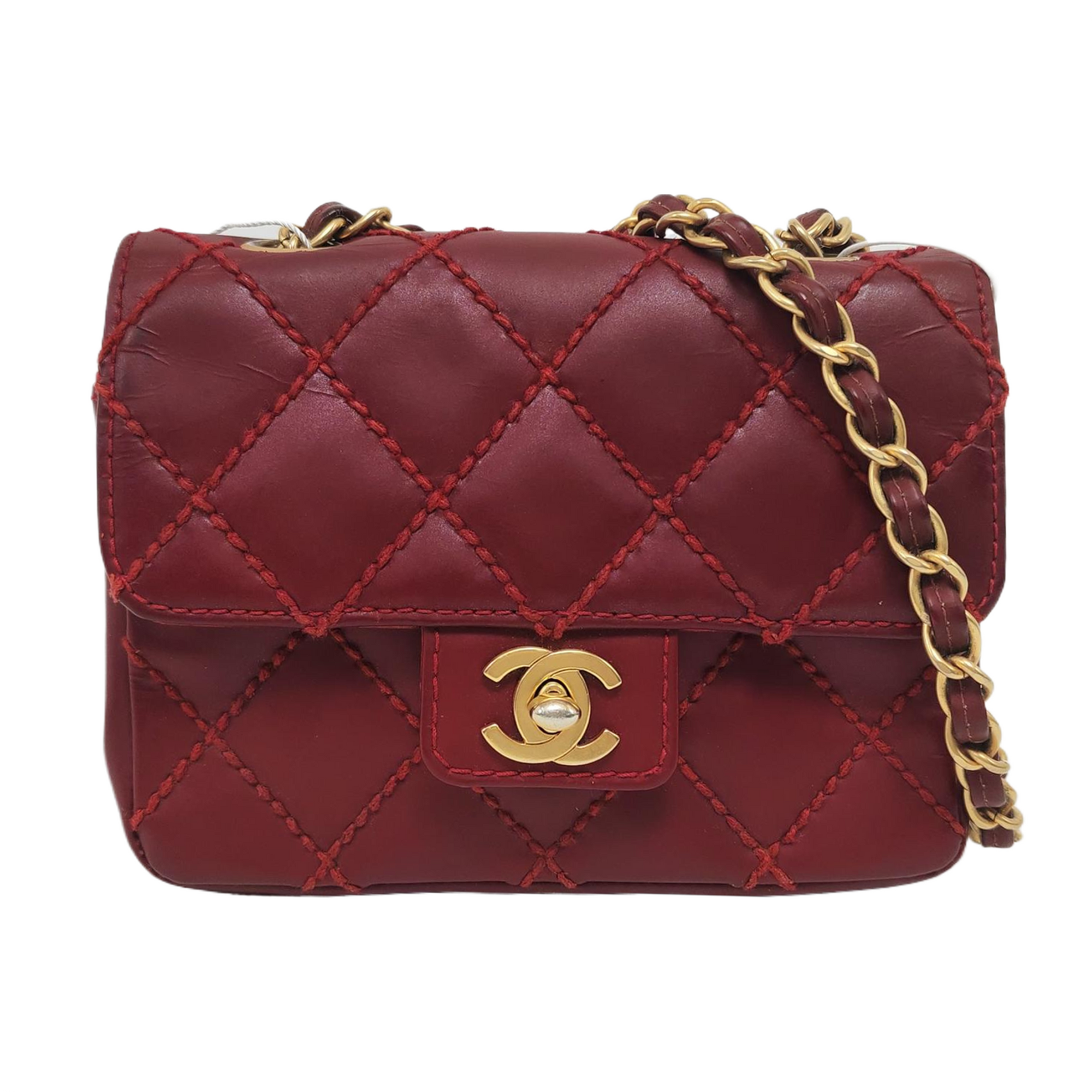 Quilted Calfskin Red