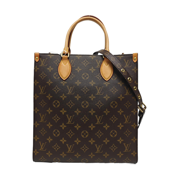 SAC PLAT MM Monogram Coated Canvas Brown