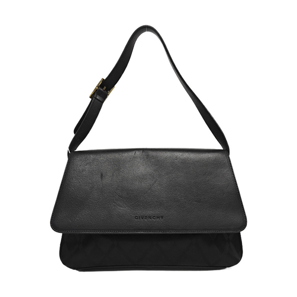 Nylon Shoulder Bag Black