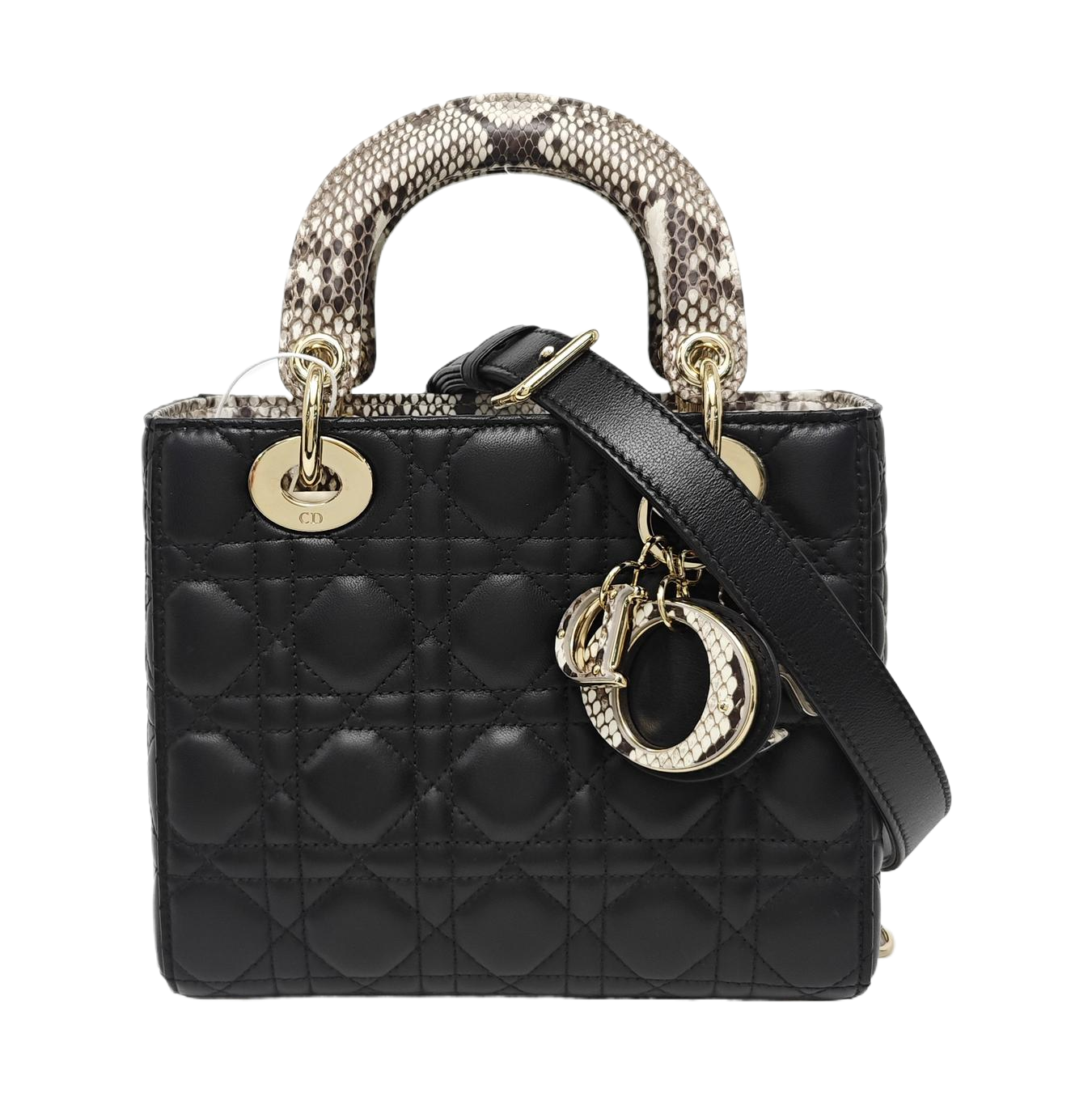 Lady Dior Small Quilted Lambskin Black