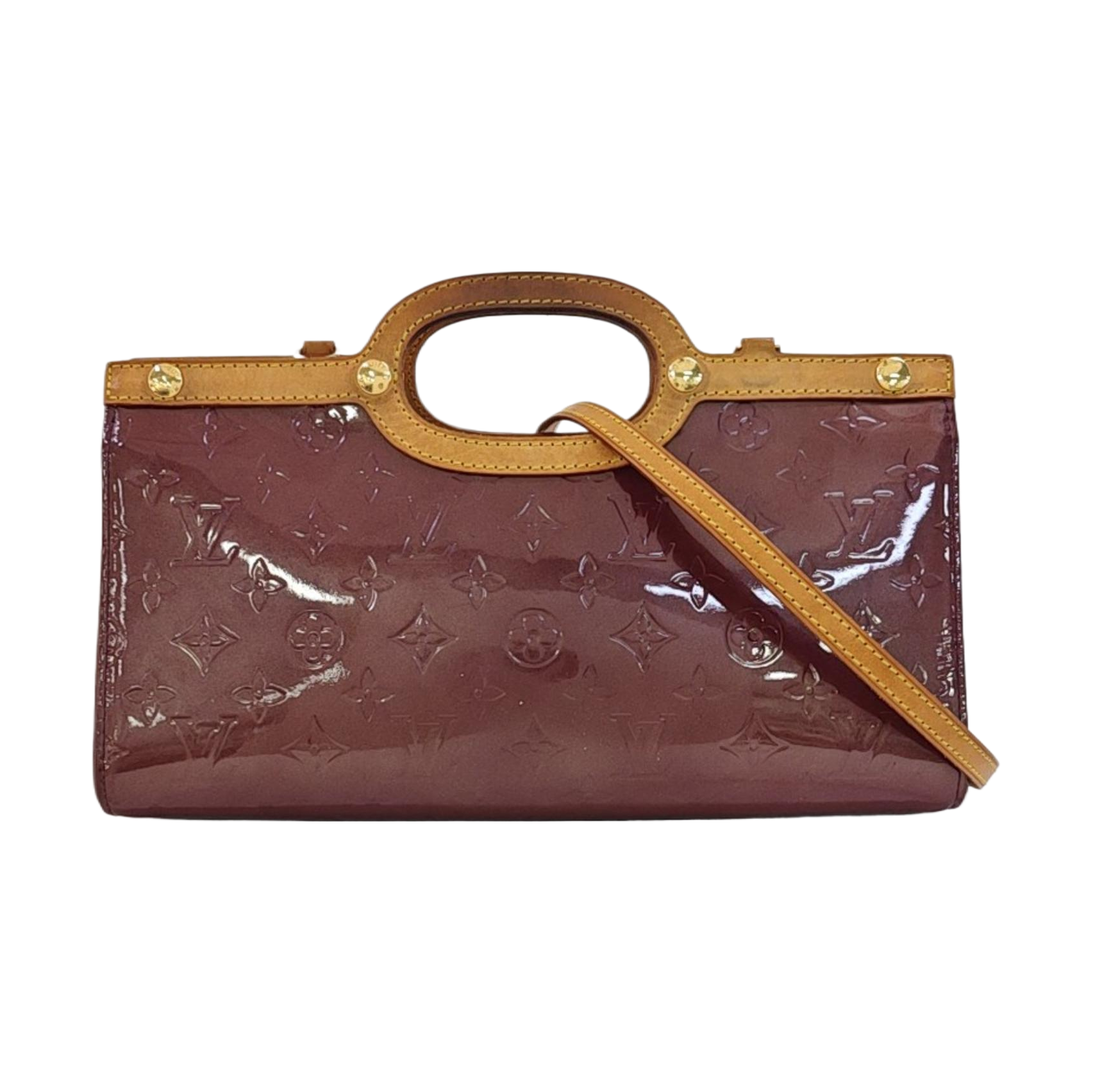 ROXBURY Monogram Patent Leather Red