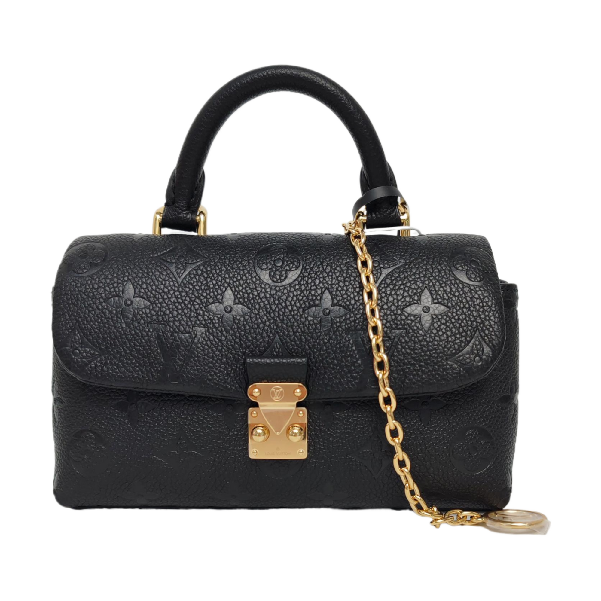 MADELEINE Nano Monogram Calfskin Black