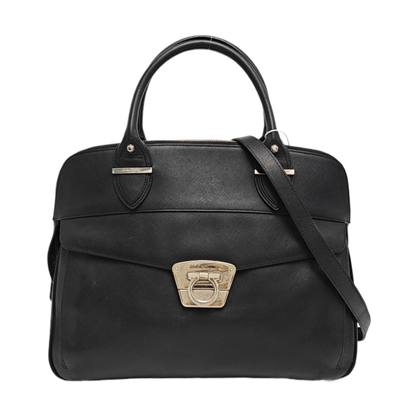Calfskin Shoulder Bag Black