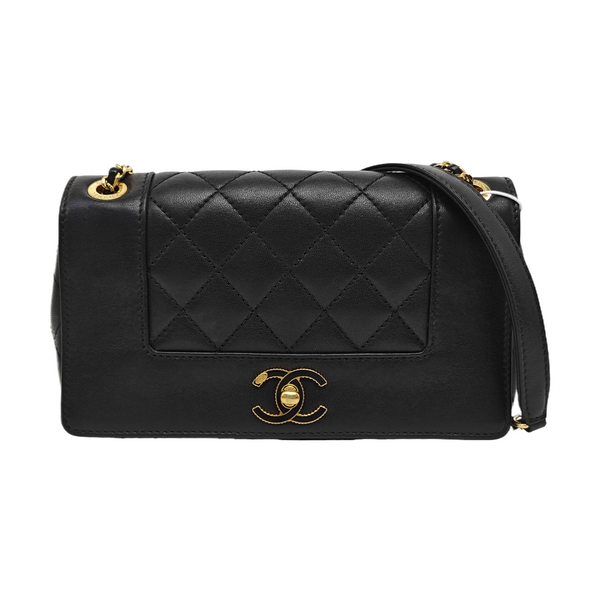 MADEMOISELLE Small Quilted Calfskin Black