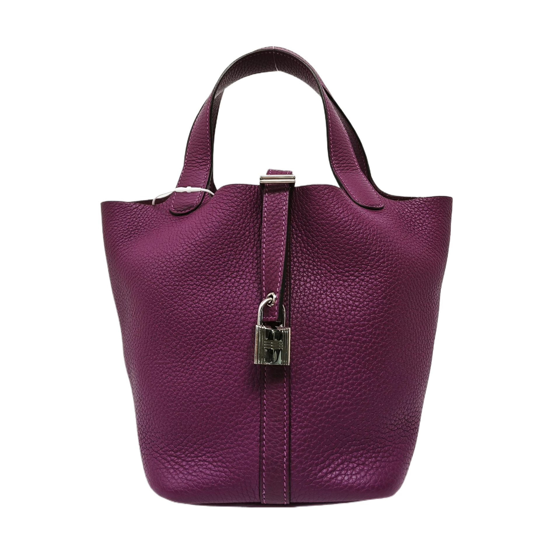 Authenticated pre-owned  Picotin Lock Clemence Purple - Top Handle Bag at Looply