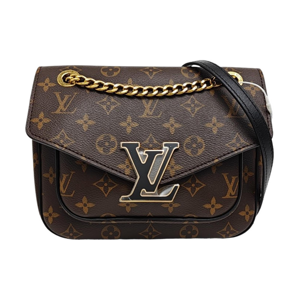 PASSY Monogram Coated Canvas Brown