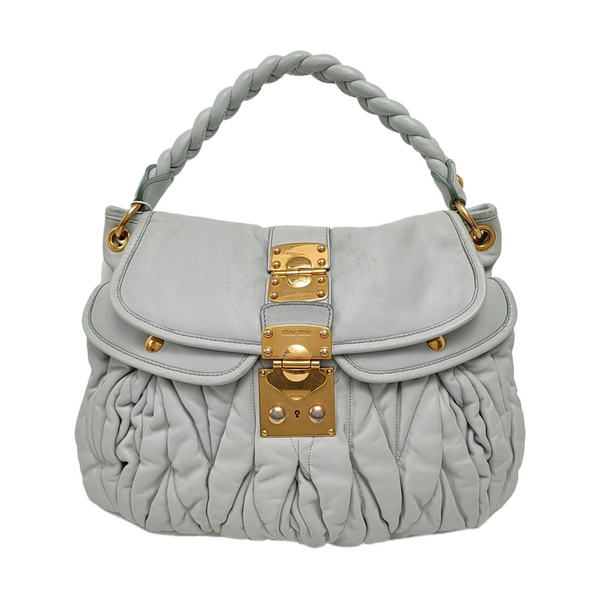Miu Coffer Lambskin Blue