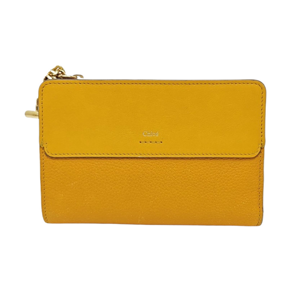 Calfskin Clutch Yellow