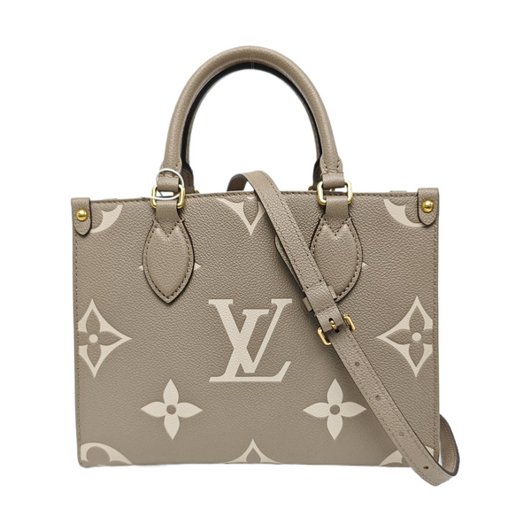 ONTHEGO PM Monogram Calfskin Gray
