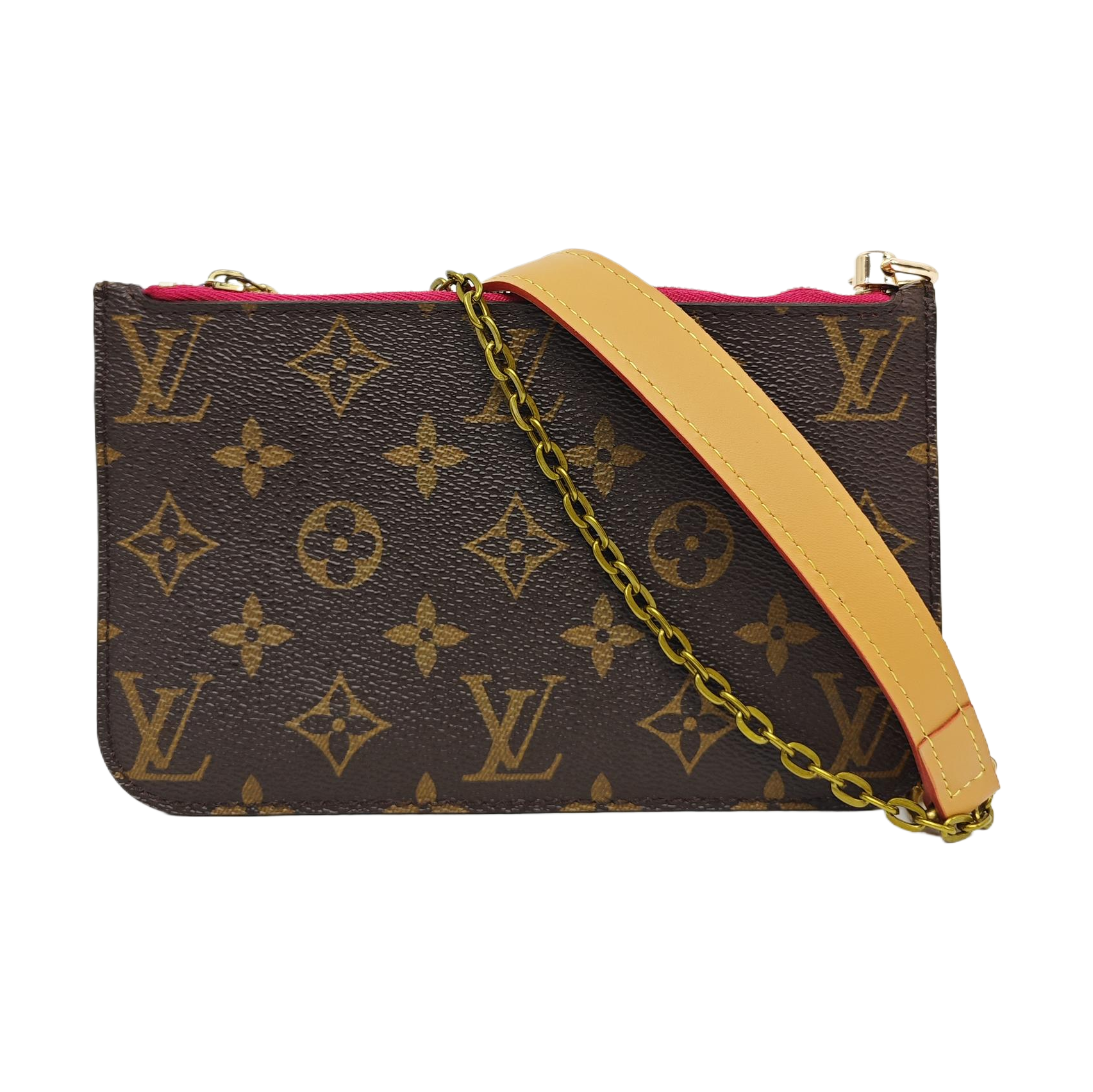 NEVERFULL BB Monogram Coated Canvas Brown