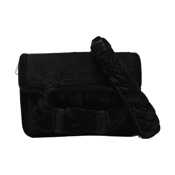 Fabric Shoulder Bag Black