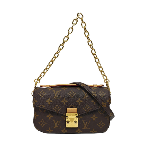 MÉTIS EAST WEST Monogram Coated Canvas Brown