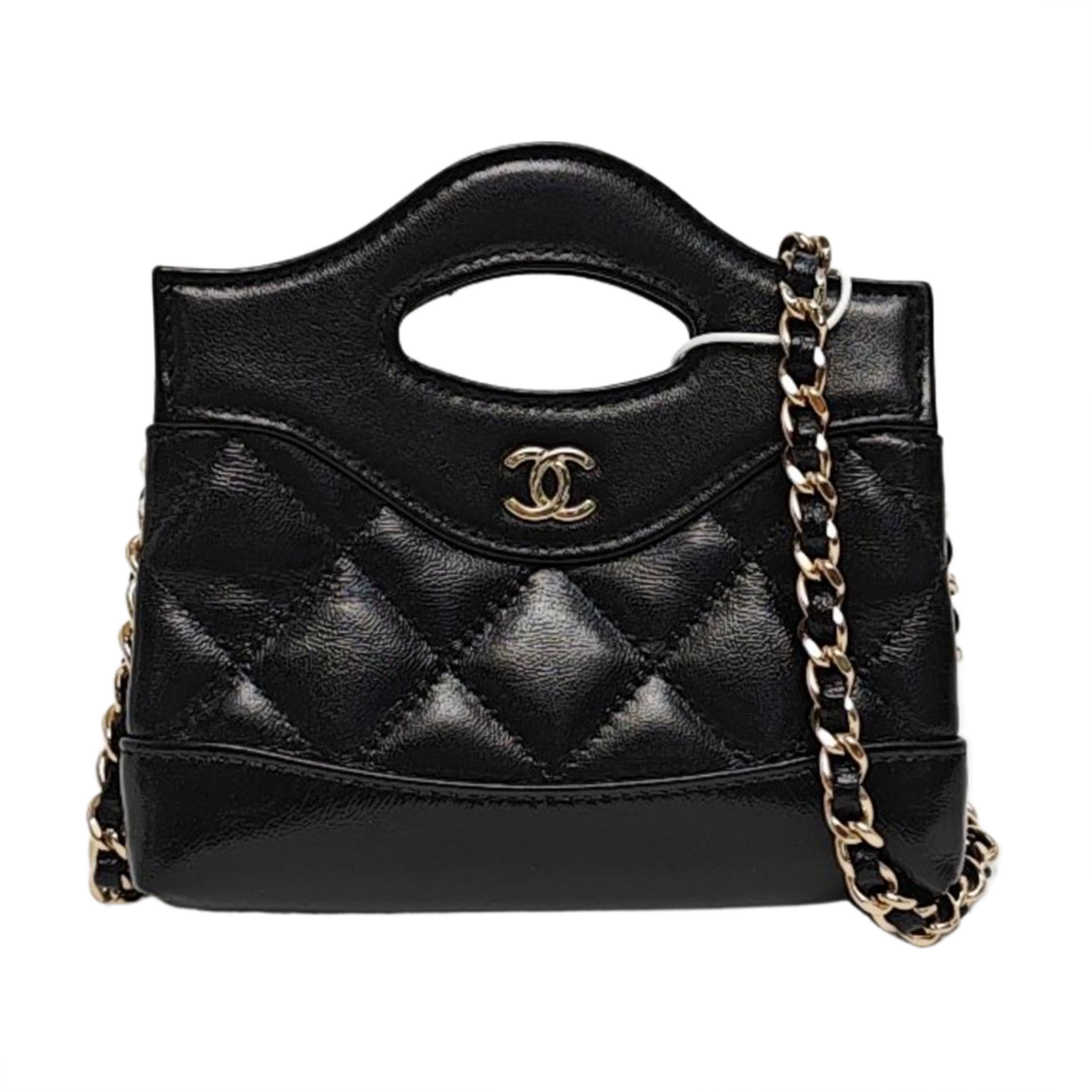 CHANEL 31 Super Mini Quilted Lambskin Black